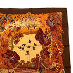Hermes Scarf Silk Carre 90 Africa Brown Box — view 4