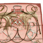 Hermes Carre 90 100% Silk Scarf Projets Carres Planning Power Pink Box — view 4