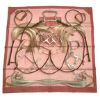 Hermes Carre 90 100% Silk Scarf Projets Carres Planning Power Pink Box — view 2