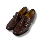 Hermes Loafer Brown Patent Leather Silver Hardware 36 Size — view 2
