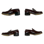 Hermes Loafer Brown Patent Leather Silver Hardware 36 Size — view 5