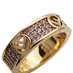 Fendi Ring Fs Rhinestone Gold S 10.5 Box — view 8