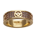 Fendi Ring Fs Rhinestone Gold S 10.5 Box — view 3