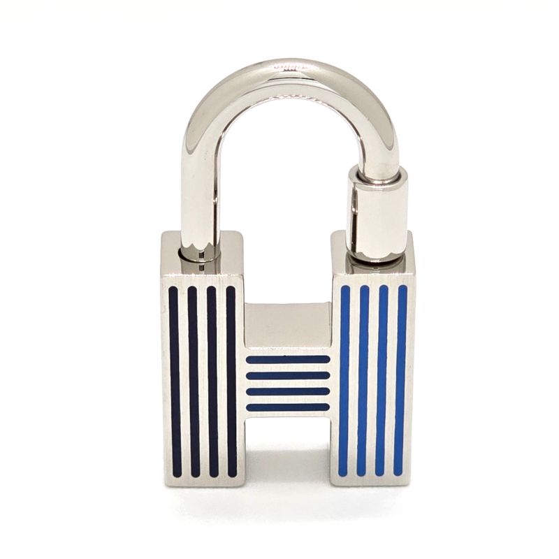 Hermes Key Holder Quiz-rainbow Cadena Ring Charm Lacquer-metal Metallic — view 6