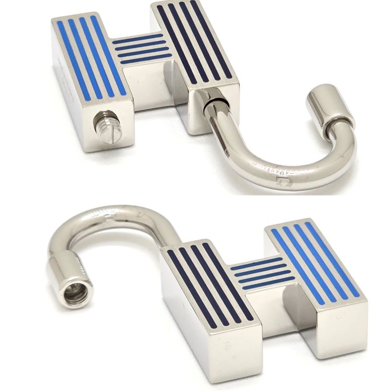 Hermes Key Holder Quiz-rainbow Cadena Ring Charm Lacquer-metal Metallic — view 8