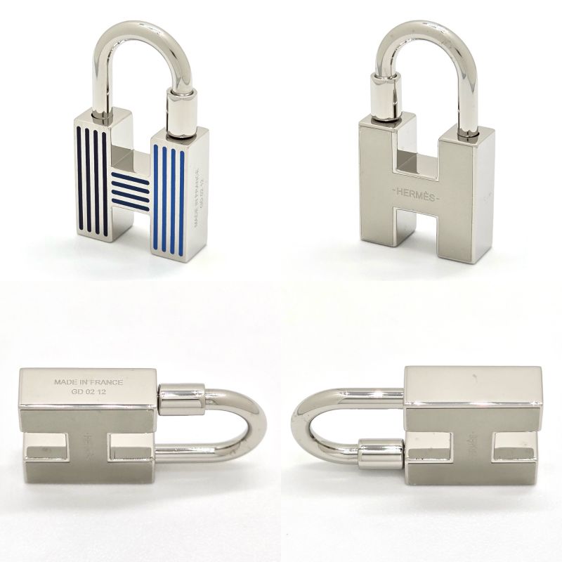 Hermes Key Holder Quiz-rainbow Cadena Ring Charm Lacquer-metal Metallic — view 7
