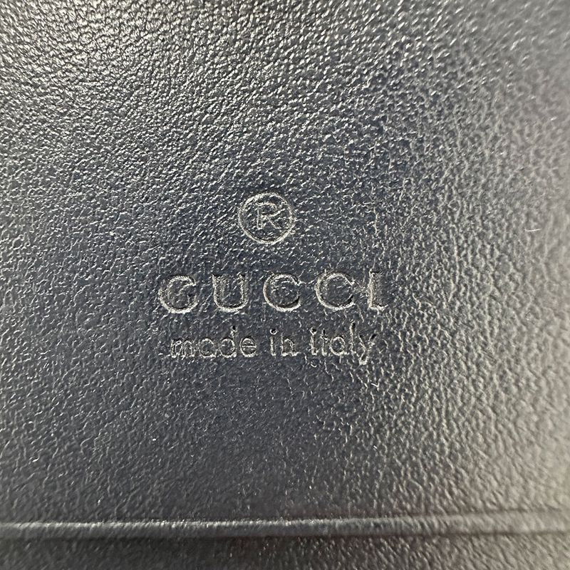 Gucci Wallet Horsebit Bifold Leather Navy — view 8