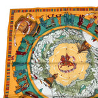 Hermes Carre 90 Scarf Silk Prieres AU VENT Prayer In The Wind Yellow Box — view 3