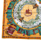 Hermes Carre 90 Scarf Silk Prieres AU VENT Prayer In The Wind Yellow Box — view 5