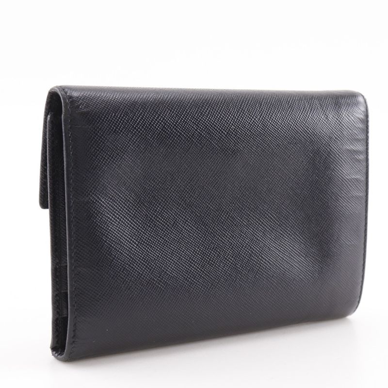 Prada M510 a Sapphire Nero Black Bifold Wallet — view 3