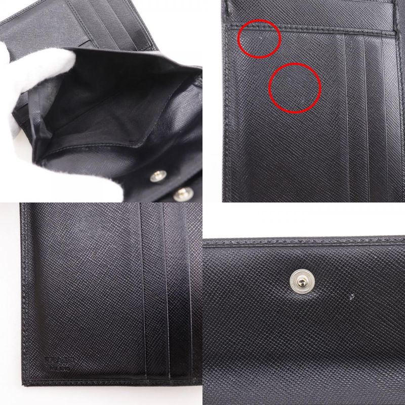 Prada M510 a Sapphire Nero Black Bifold Wallet — view 9