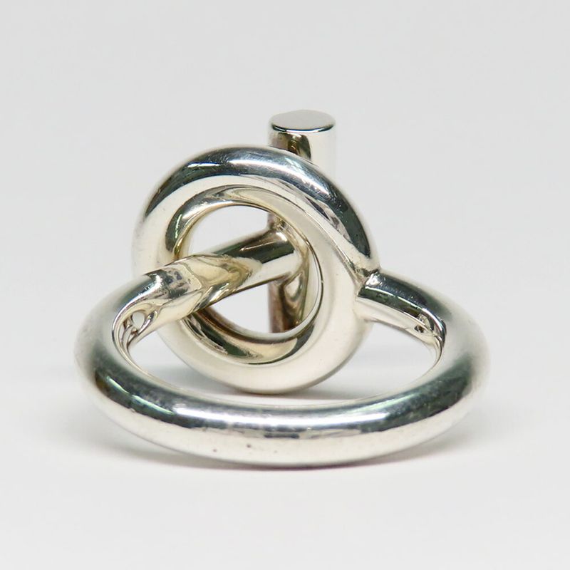 Hermes Ring Echape MM 50 AG 925 SV Silver Manufactured In 2023 — view 5