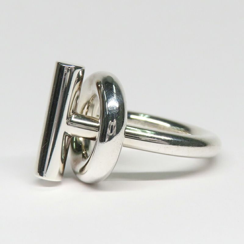 Hermes Ring Echape MM 50 AG 925 SV Silver Manufactured In 2023 — view 3