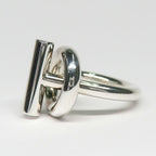 Hermes Ring Echape MM 50 AG 925 SV Silver Manufactured In 2023 — view 3