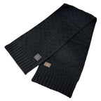 Louis Vuitton Muffler Shawl Echarpe Helsinki Cashmere Black Scarf — view 3