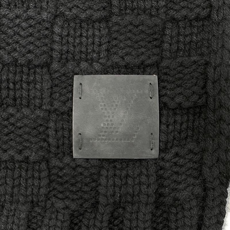 Louis Vuitton Muffler Shawl Echarpe Helsinki Cashmere Black Scarf — view 5