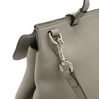 Gucci Bamboo Daily Medium Top Handle Bag Handbag 2-Way Shoulder Leather Gray — view 5