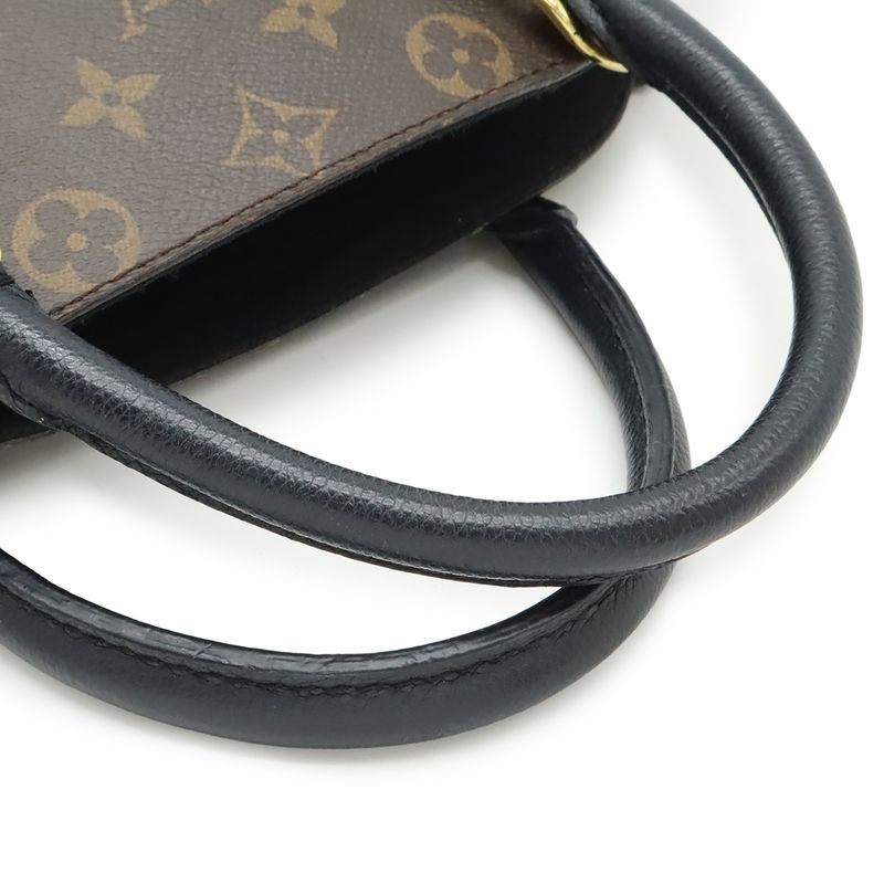 Louis Vuitton Monogram Alma Bag Into Handbag 2-Way Shoulder Noir Black — view 5