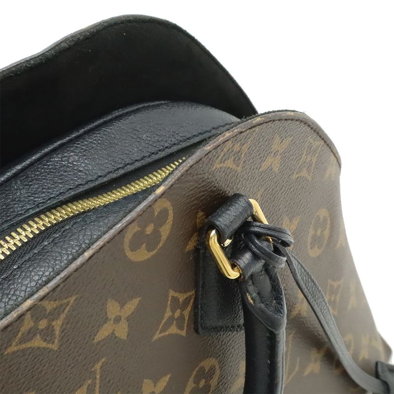 Louis Vuitton Monogram Alma Bag Into Handbag 2-Way Shoulder Noir Black — view 9