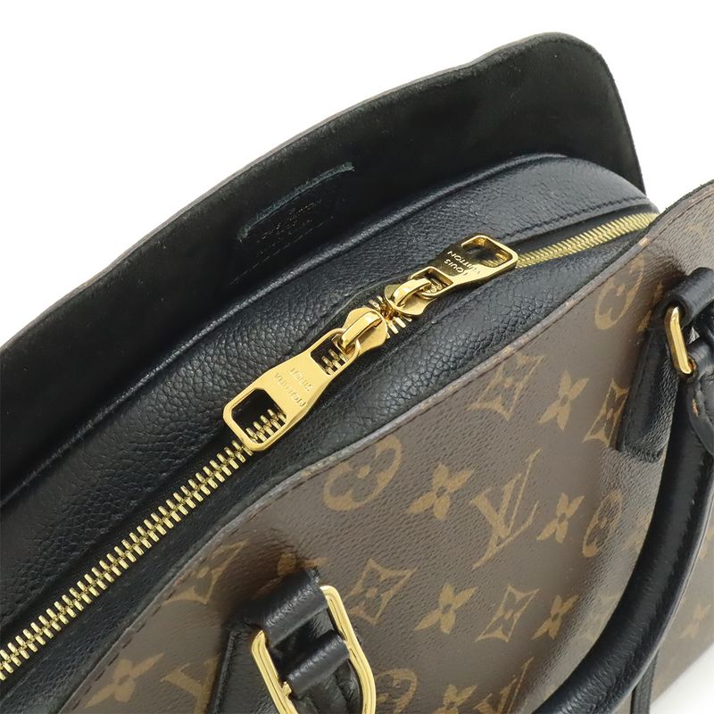 Louis Vuitton Monogram Alma Bag Into Handbag 2-Way Shoulder Noir Black — view 6