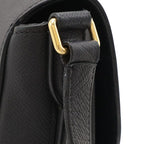 Celine Trotter-medium Shoulder Bag Crossbody Leather Black Gold Hardware — view 5