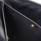 Celine Trotter-medium Shoulder Bag Crossbody Leather Black Gold Hardware — view 8