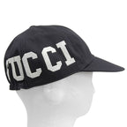 Gucci 100% Cotton Baseball Cap Hat Applique Black M 58 cm — view 3