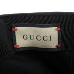 Gucci 100% Cotton Baseball Cap Hat Applique Black M 58 cm — view 7