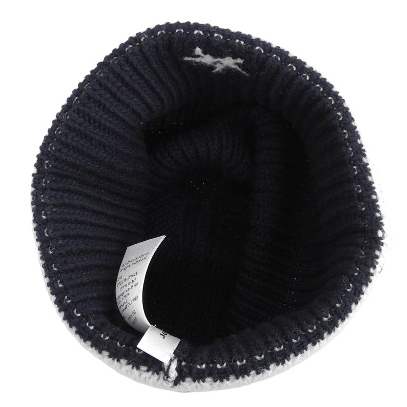 Christian Dior 31 Noe714 Ixgh Wool Cashmere Logo Beanie Knit Cap Navy White — view 7