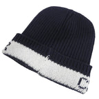 Christian Dior 31 Noe714 Ixgh Wool Cashmere Logo Beanie Knit Cap Navy White — view 9