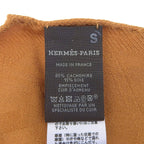 Hermes Losange GM New Libris Cashmere Silk Leather Yoke Patch Shawl — view 6