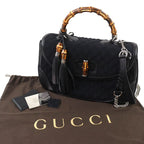 Gucci Leather Microshima Nu-banbu 2-Way Handbag Chain Shoulder Bag — view 3