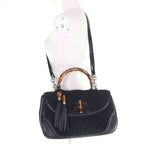 Gucci Leather Microshima Nu-banbu 2-Way Handbag Chain Shoulder Bag — view 9