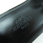 Hermes Santorini Ankle Strap Leather Sandals Black Multicolor 35 Boxes — view 9