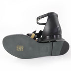Hermes Santorini Ankle Strap Leather Sandals Black Multicolor 35 Boxes — view 7