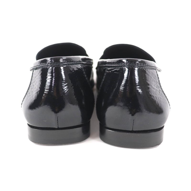 Louis Vuitton 1 Acyyl Soho Line Circle Logo Patent Leather Loafer Black 35 — view 4