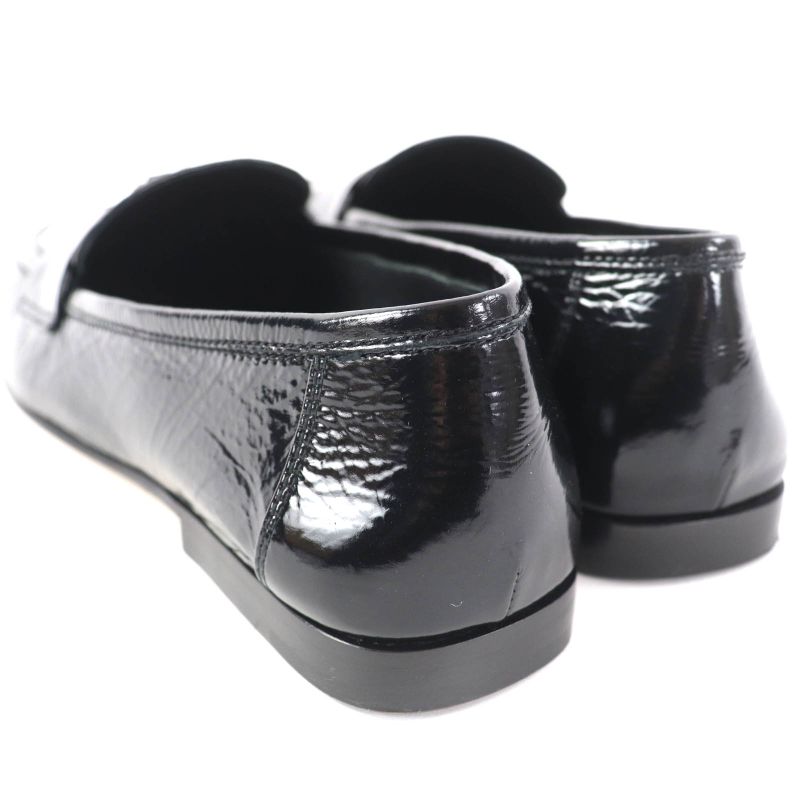 Louis Vuitton 1 Acyyl Soho Line Circle Logo Patent Leather Loafer Black 35 — view 5