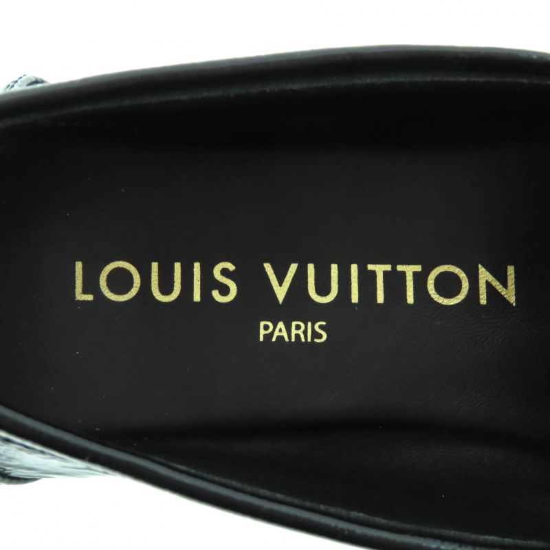 Louis Vuitton 1 Acyyl Soho Line Circle Logo Patent Leather Loafer Black 35 — view 9