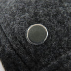 Hermes Santo Honore Wool Cashmere Silver Hardware Serie Beret Gray 56 — view 8