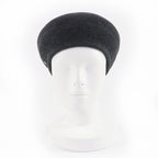 Hermes Santo Honore Wool Cashmere Silver Hardware Serie Beret Gray 56 — view 3