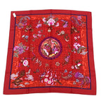 Hermes Carre 90 Silk Scarf Turandot Red Box — view 3