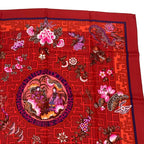 Hermes Carre 90 Silk Scarf Turandot Red Box — view 5