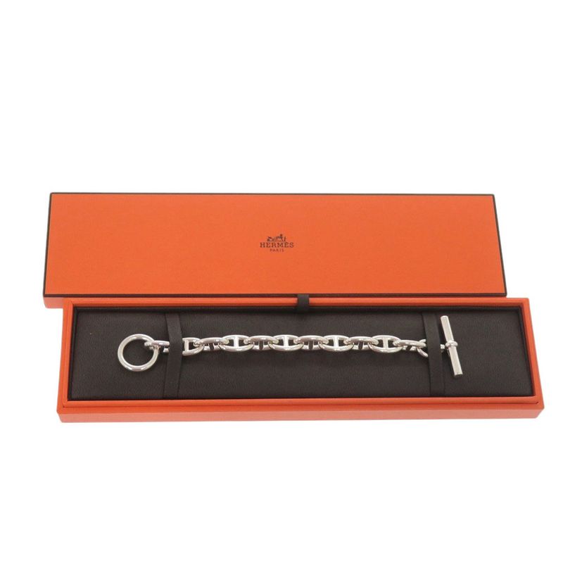 Hermes Chaine D'ancre GM 11 Frames Bracelet Silver 925 1217 — view 3