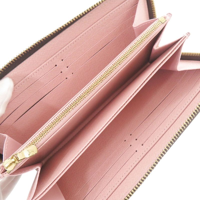Louis Vuitton Zippy Wallet Rose Ballerine Monogram Long — view 5