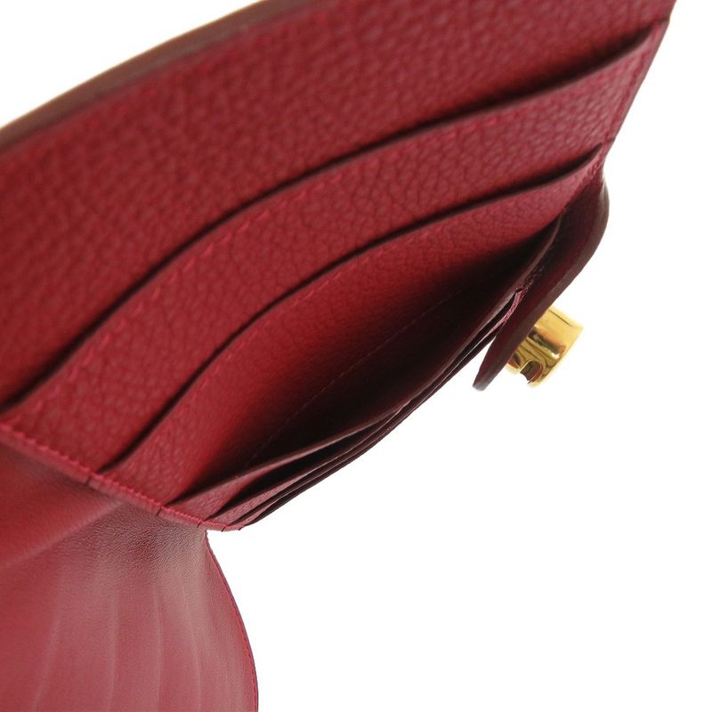 Hermes Dogon MM Togo Red Long Wallet 0026 — view 8