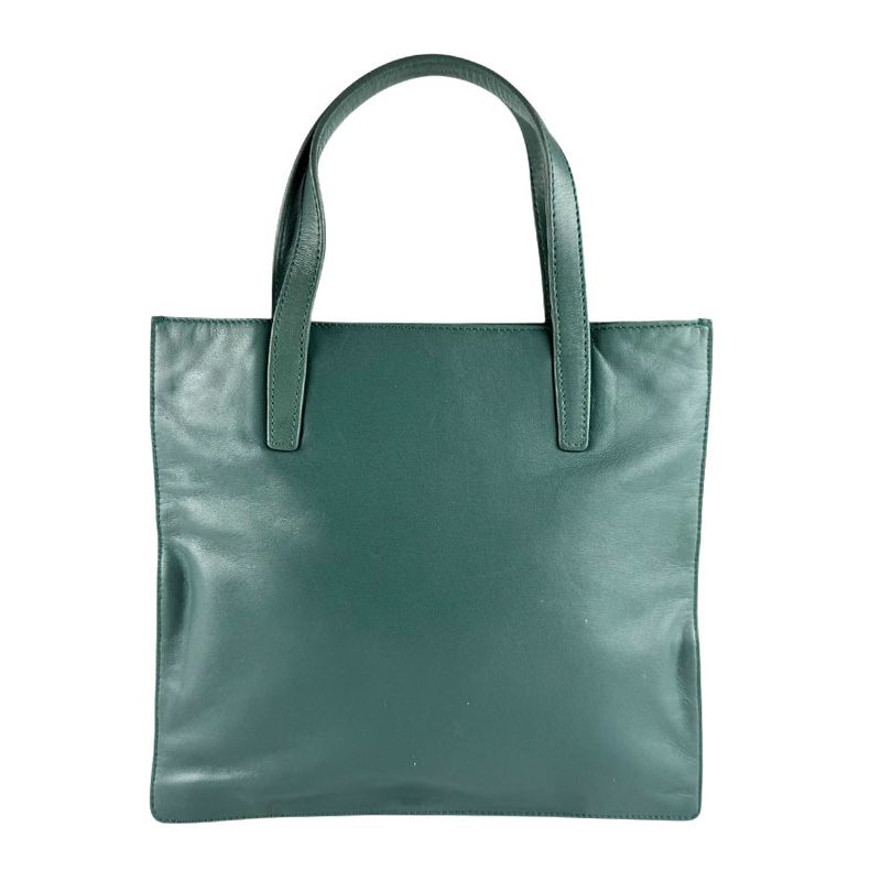 Loewe Green Leather Tote Handbag — view 4