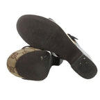 Gucci Sandals GG Canvas 36 Leather Brown Platform Thick Sole FF GY18 — view 6