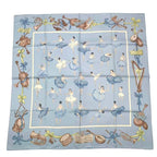 Hermes Carre 90 la Dance Ballet Dancer Ballerina Scarf Silk Blue — view 3