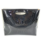 Chanel Handbag Punching CC Logo Enamel Black — view 3