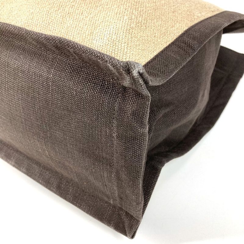 Saint Laurent Paris Handbag Noe Rive Gauche Linen Brown — view 7